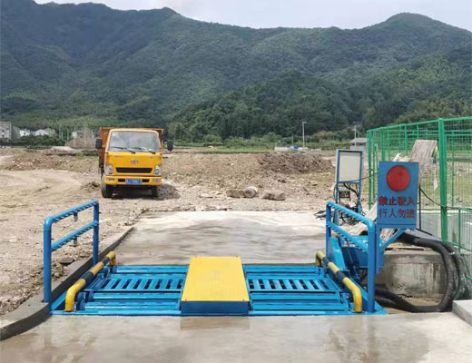 冲泥式滚轴洗轮机安装成功