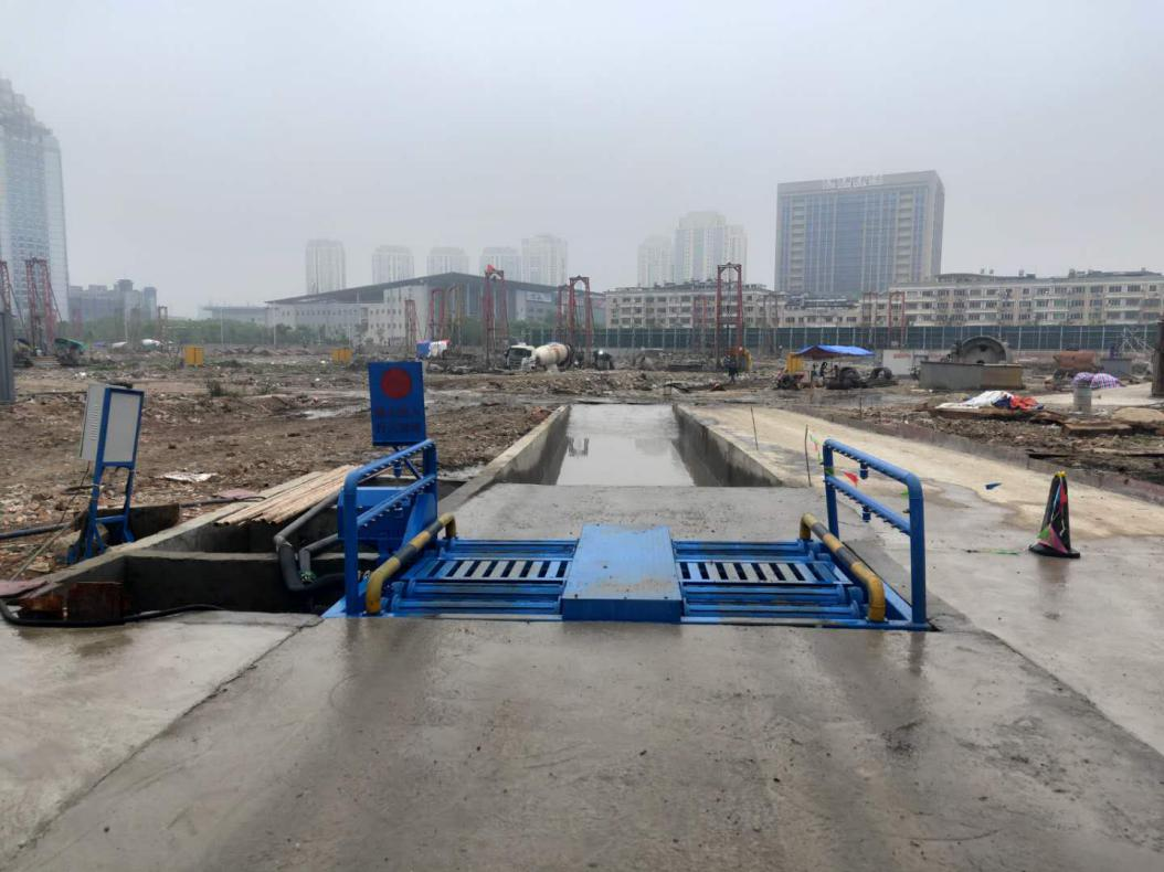 冲泥式滚轴洗轮机安装成功