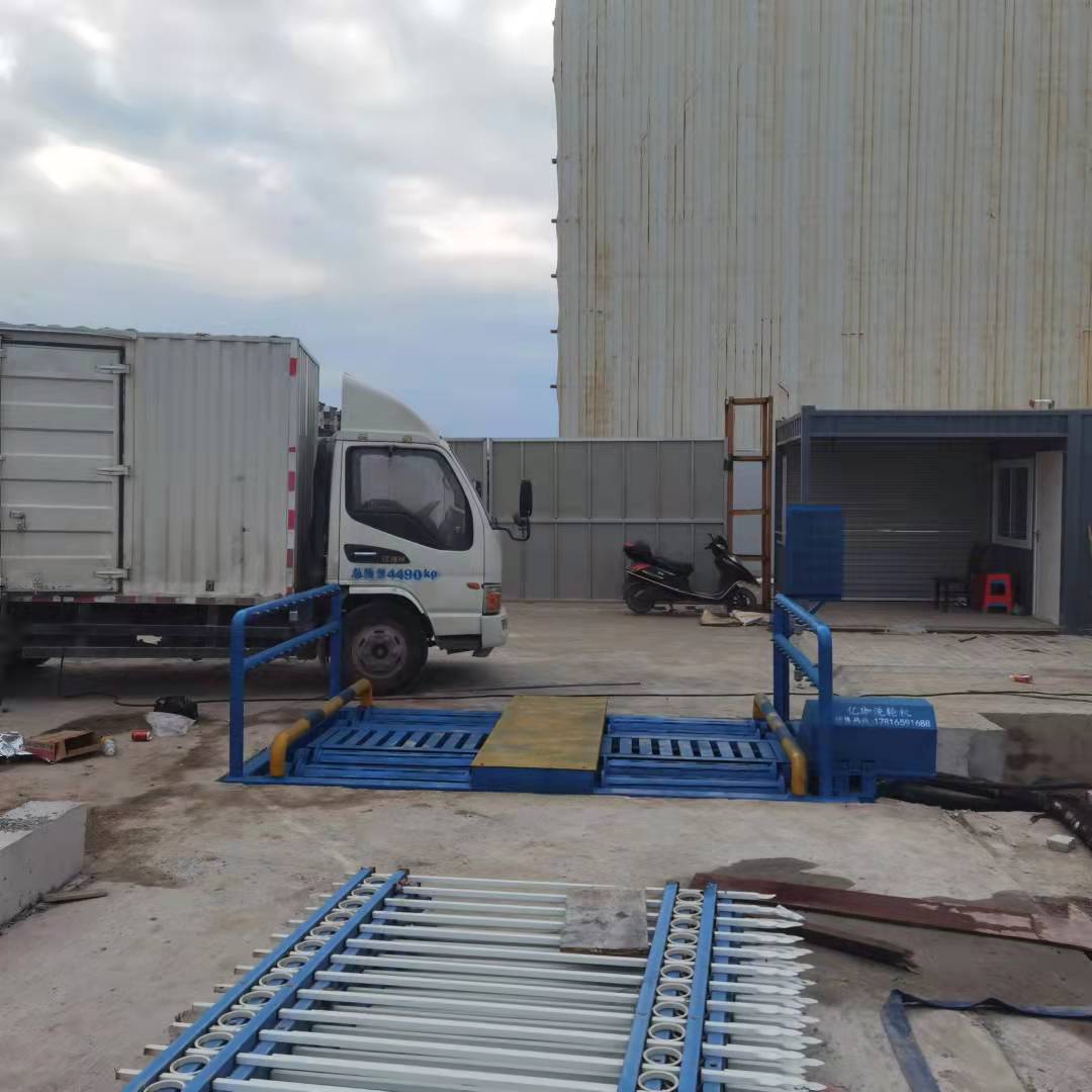 冲泥式滚轴洗轮机安装成功