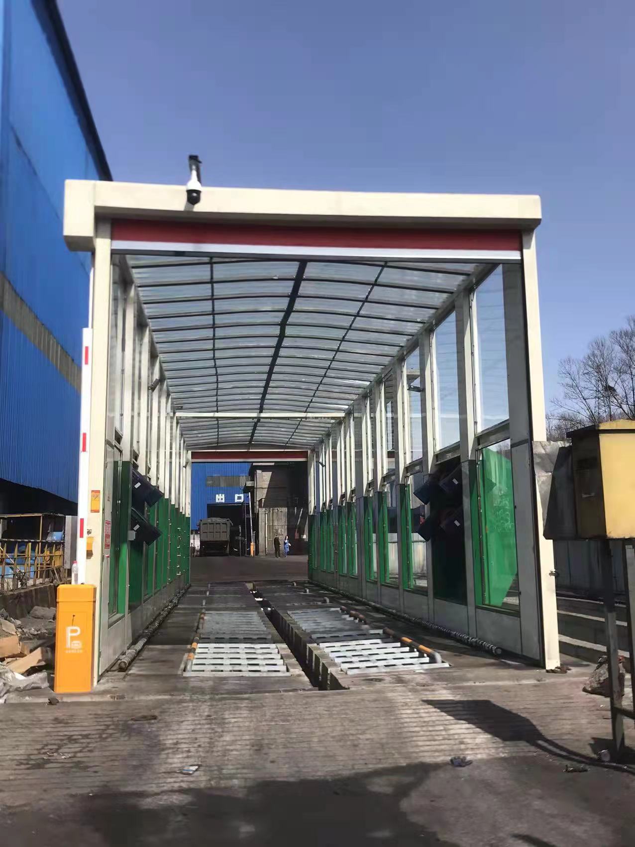 工程车洗车机安装调试完成